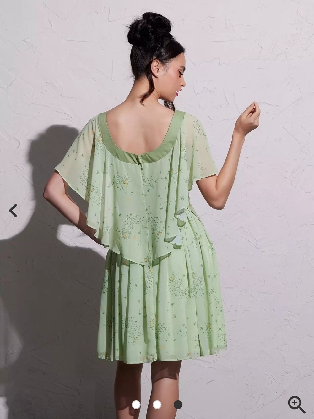 Her Universe Pale Green Flutter Sleeve A-Line Dress - Picture 2 of 6